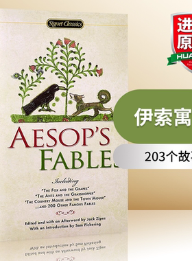 华研原版 伊索寓言 英文原版 Aesop's Fables 203个故事英语经典文学小说名著正版进口书籍 英文版搭呼啸山庄数星星夏洛的网小妇人
