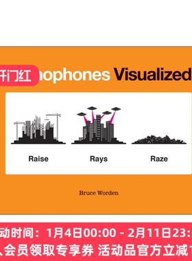 图解同音异义英语词汇 英文原版 Homophones Visualized 精装 英文版 进口英语原版书籍