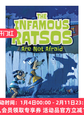 英文原版绘本 The Infamous Ratsos Are Not Afraid 声名狼藉的拉索系列2 拉索不害怕 儿童幽默故事绘本 英文版 进口英语原版书籍