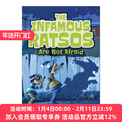 英文原版绘本 The Infamous Ratsos Are Not Afraid 声名狼藉的拉索系列2 拉索不害怕 儿童幽默故事绘本 英文版 进口英语原版书籍