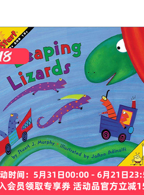 英文原版 Mathstart Level 1 Leaping Lizards 数学启蒙绘本1级 英文版 进口英语原版书籍