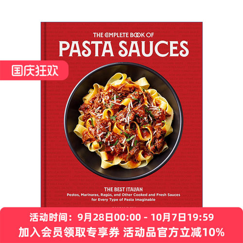 意大利面酱全书  英文原版 The Complete Book of Pasta Sauces 英文版 进口英语原版书籍