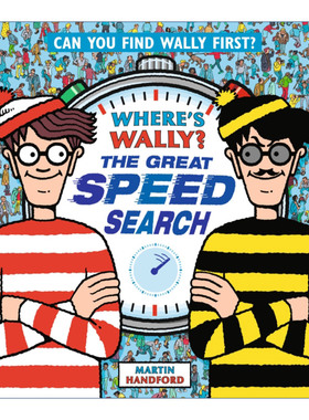 沃利在哪里  英文原版 Where's Wally The Great Speed Search 急速大挑战 视觉发现益智游戏书精装 英文版 进口英语原版书籍