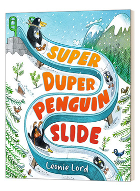 华研原版 英文原版绘本 Super Duper Penguin Slide 超级企鹅滑梯 英文版 进口英语原版书籍