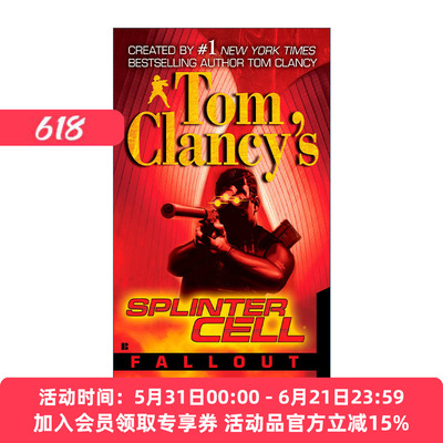 英文原版 Tom Clancy's Splinter Cell 04 Fallout 汤姆克兰西细胞分裂4：余波 惊悚悬疑军事小说 David Michaels进口英语原版书籍