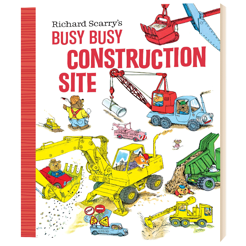 繁忙的建筑工地 英文原版 Richard Scarry's Busy Busy Construction Site 儿童启蒙阅读 英文版