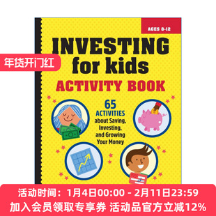 英文原版 Investing for Kids Activity Book 儿童投资理财指南活动书 让孩子们了解金钱 英文版 进口英语原版书籍