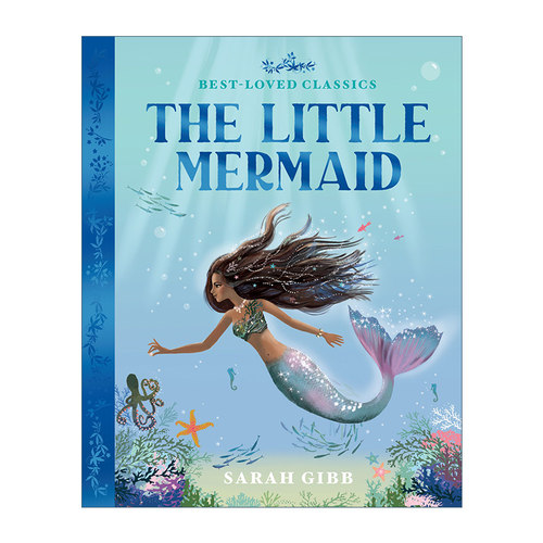 小美人鱼 英文原版 The Little Mermaid Sarah Gibb童话绘本系列 彩色剪影风格插画 英文版 进口英语原版书籍