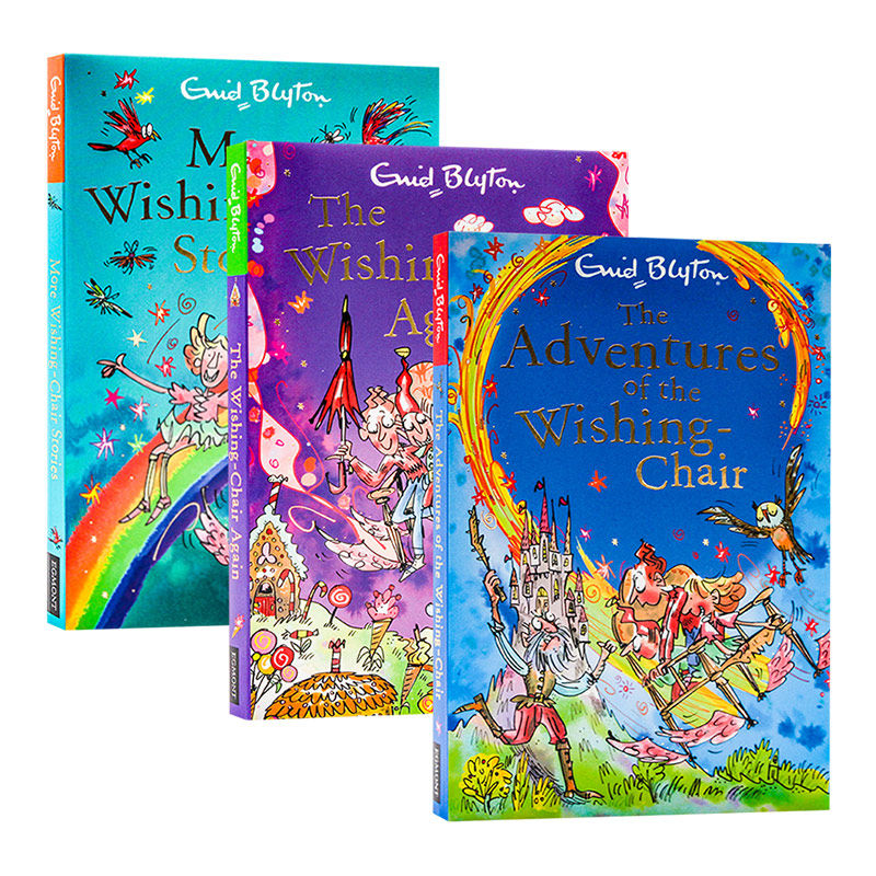 3册 英文原版 more wishing chair stories 儿童英语桥梁章节书 enid