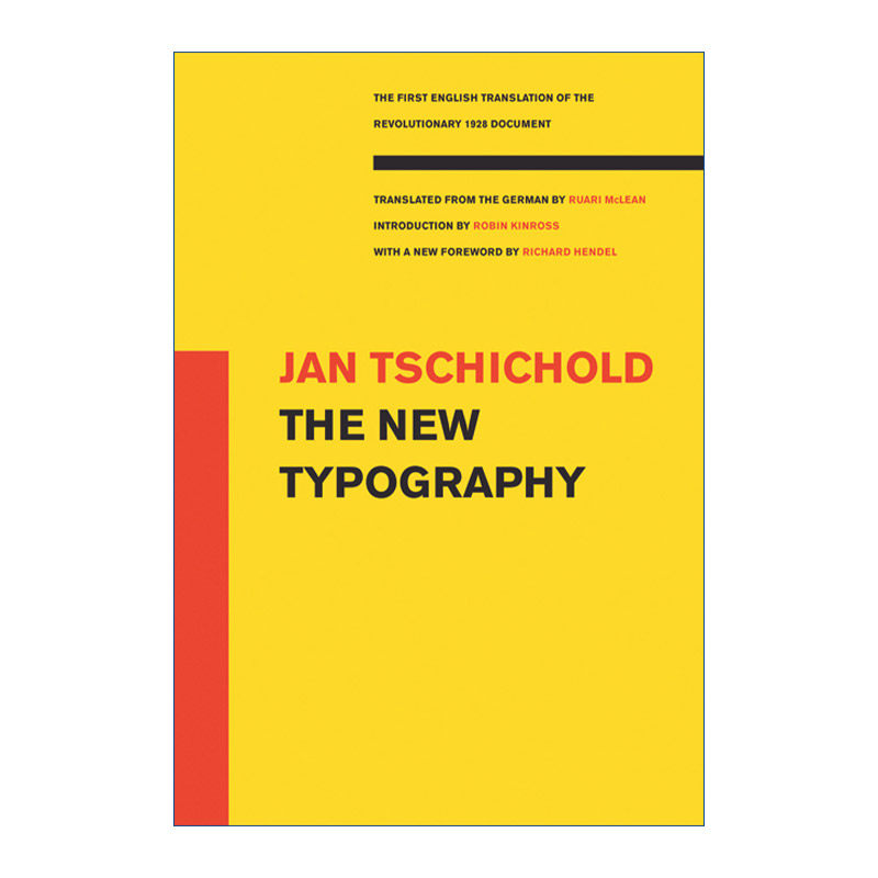 字体排印学 英文原版 The New Typography 文字排版 平面设计 Jan Tschichold 英文版 进口英语原版书籍