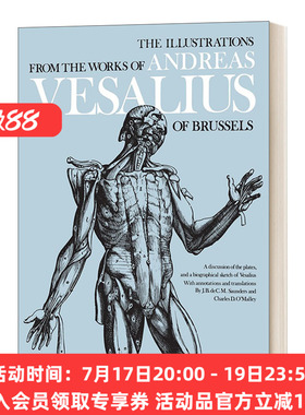 英文原版 The Illustrations from the Works of Andreas Vesalius of Brussels 安德烈亚斯 维萨利斯作品中的插图 进口英语书籍