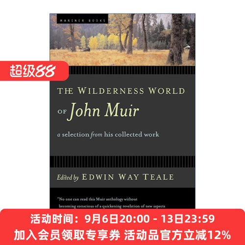 英文原版 The Wilderness World of John Muir 约翰缪尔的荒野世界 文集 英文版 进口英语原版书籍