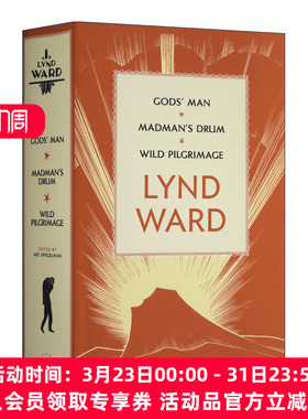 英文原版 Lynd Ward Gods' Man  Madman's Drum Wild Pilgrimage 林德·沃德 神人 疯子的鼓 荒野朝圣 精装 英文版 进口英语书籍