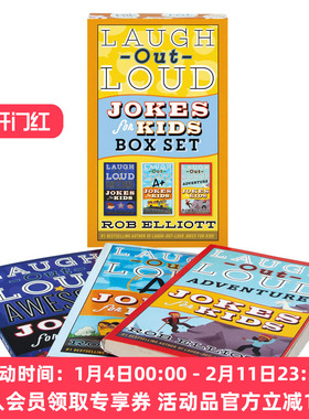 笑爆肚子的笑话3册盒装 英文原版 Laugh Out Loud Jokes for Kids 3 Book Box Set 英文版儿童英语课外阅读章节书 进口原版书籍