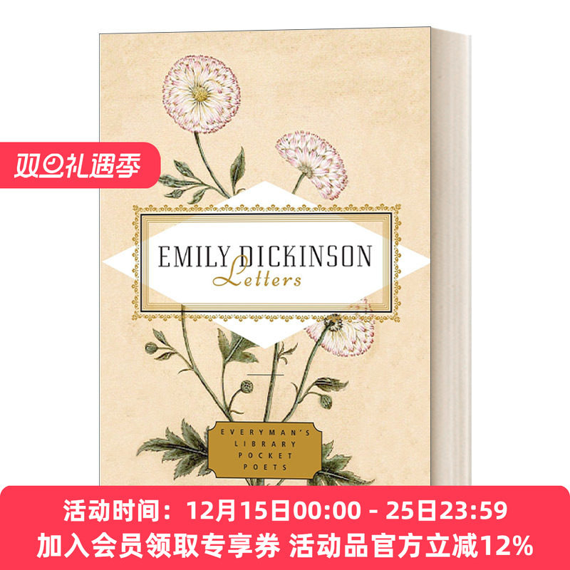 英文原版 Emily Dickinson Letters Edited by Emily Fragos 艾米莉·狄金森 信件 人人图书馆口袋诗人系列 英文版 进口英语书籍