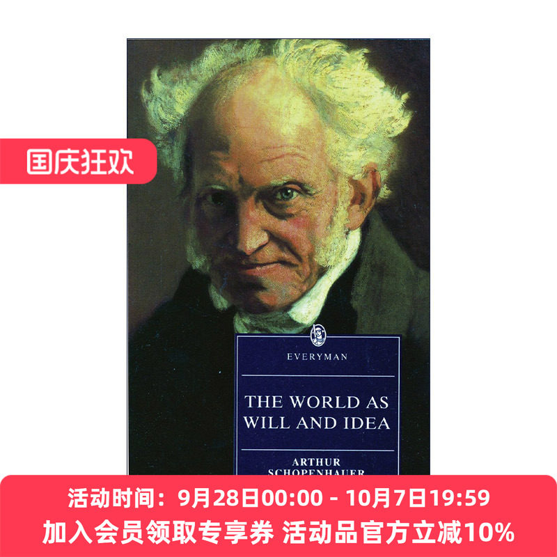 作为意志和表象的世界 英文原版 World as Will and Idea 叔本华 Arthur Schopenhauer 英文版 进口英语原版书籍