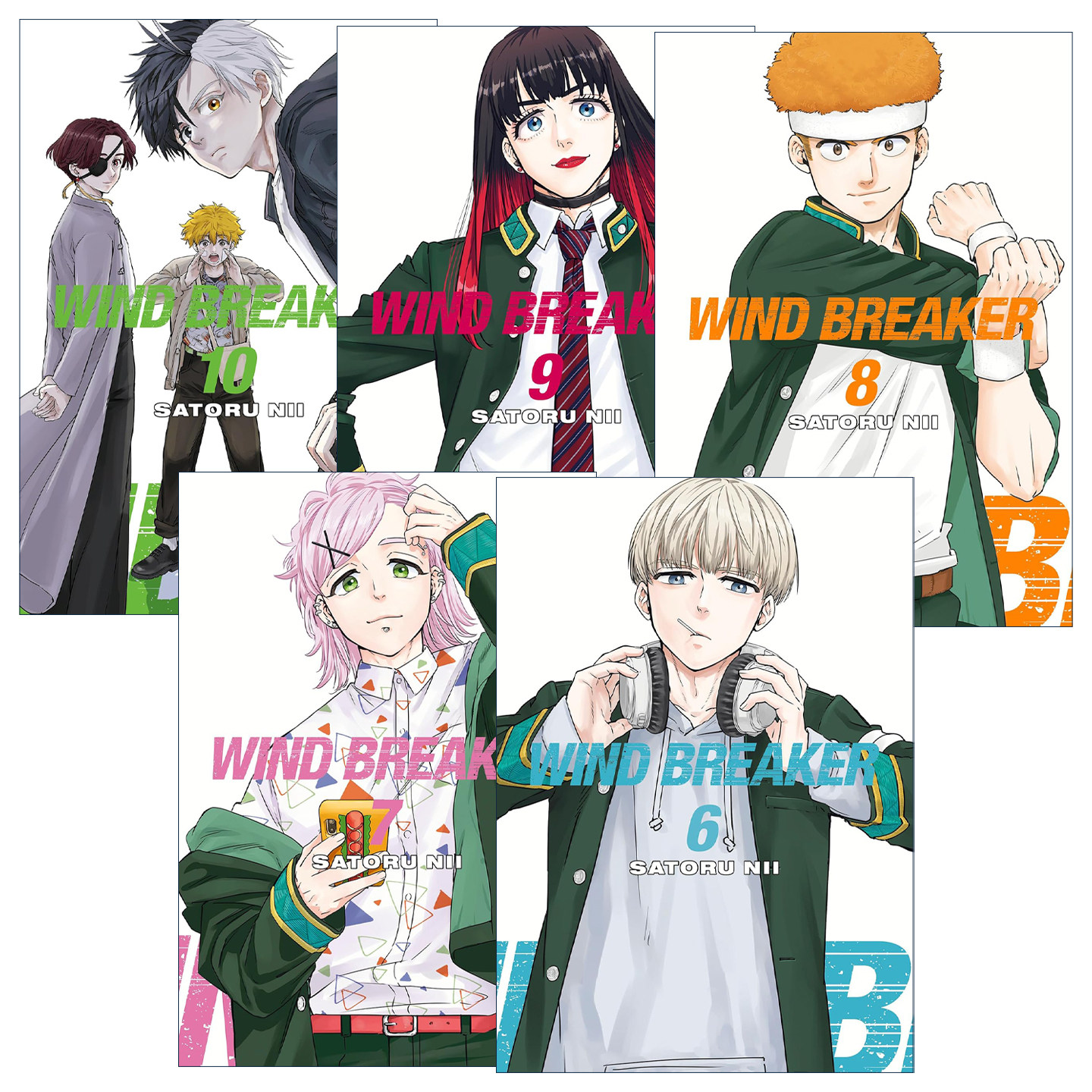 英文原版 Wind Breaker 防风铃 防风少年6-10册 同名热血动漫漫画 二位悟 英文版 进口英语原版书籍