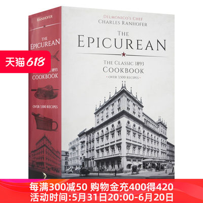 美食家 英文原版 The Epicurean 1893 年版精装复刻版食谱 名厨Charles Ranhofer烹饪百科全书Calla Editions 英文版 进口书籍