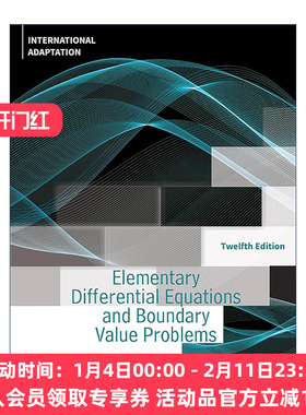 英文原版 Elementary Differential Equations and Boundary Value Problems 常微分方程与边值问题基础 第12版 英文版 进口英语原