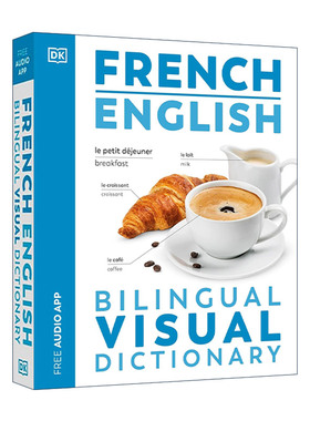 DK图解法语英语双语词典 原版 French English Bilingual Visual Dictionary 附APP音频 进口原版书籍