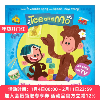 小提与莫莫 英文原版绘本 Tee And Mo We’Re Not Tidying Up 小提打扫房间 BBC儿童习惯养成动画片衍生绘本 英文版进口英语原版书