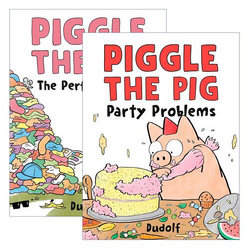 英文原版 Piggle the Pig系列2册 小猪系列 很好的猪圈 派对问题 儿童精装绘本 英文版 进口英语原版书籍