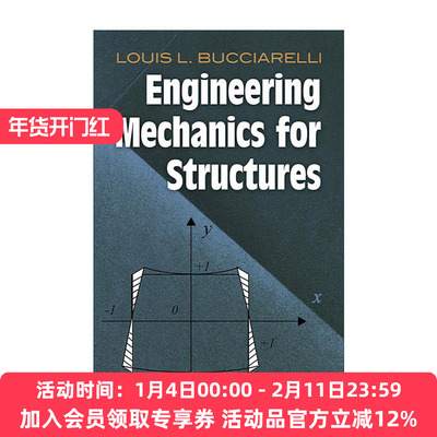 英文原版 Engineering Mechanics for Structures 结构工程力学 MIT麻省理工学院工程学教授Louis L. Bucciarelli进口英语原版书籍