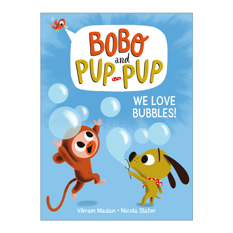 英文原版 Bobo and Pup-Pup 01 波波与狗狗系列1 儿童精装漫画绘本 动物故事图画书章节桥梁书 Nicola Slater 英文版 进口英语书籍