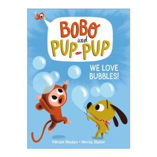 漫画绘本 Bobo 波波与狗狗系列1 英文原版 动物故事图画书章节桥梁书 英文版 Pup Slater and 进口英语书籍 Nicola 儿童精装