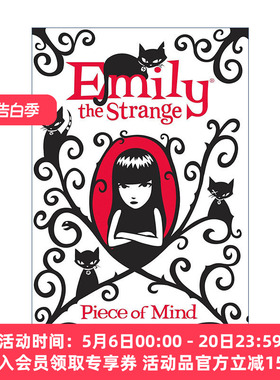 英文原版 Emily the Strange Piece of Mind 怪异的艾米莉 想法多多 美国经典漫画人物小说 儿童章节书 精装 进口英语原版书籍