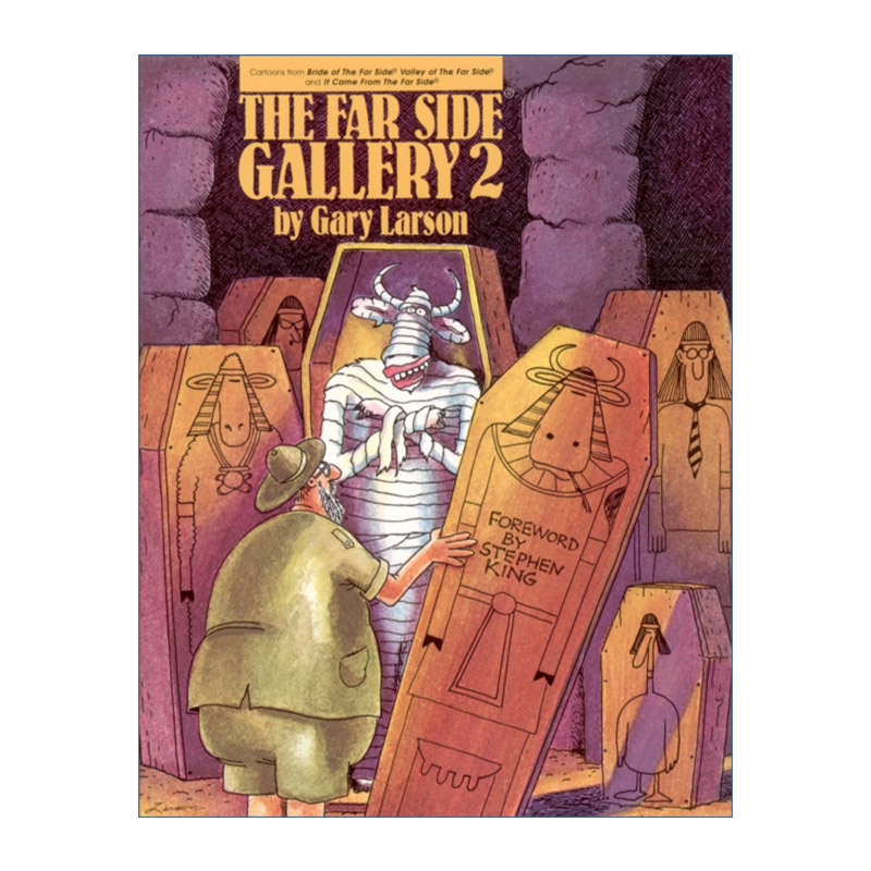 远端画廊  英文原版 The Far Side Gallery 2 远端画廊2 漫画集 黑色幽默 盖里拉森 英文版 进口英语原版书籍 书籍/杂志/报纸 漫画类原版书 原图主图