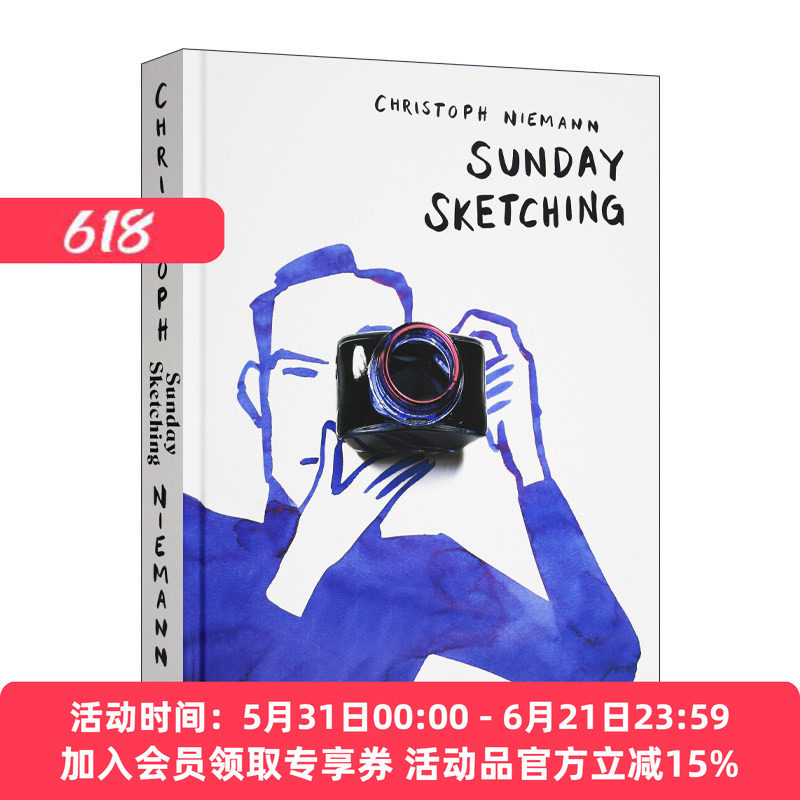 英文原版 Sunday Sketching 周日速写 创意绘画图册设计 星期日素描 英文版