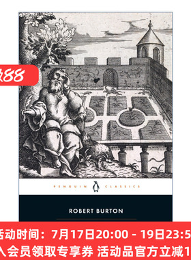 忧郁的解剖  英文原版 The Anatomy of Melancholy 罗伯特·伯顿 企鹅黑经典 Penguin Black Classics 英文版 进口英语原版书籍