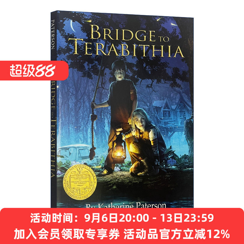 英文原版 仙境之桥 影视封面版 Bridge to Terabithia 1978纽伯瑞金奖 英文版 进口英语原版书籍										