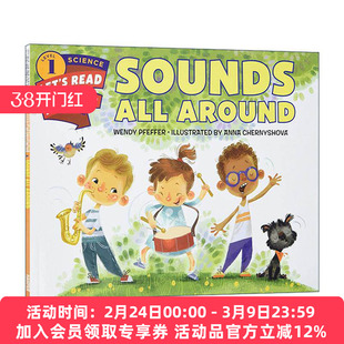 英文原版 Let's Read and Find Out 1 Sounds All Around 自然科学启蒙阅读与发现1级 周围的声音 英文版 进口英语原版书籍