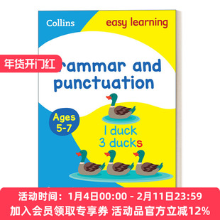 英文原版 Grammar and Punctuation Ages 5-7 Collins Easy Learning KS1 柯林斯语法和标点 英文版 进口英语原版书籍
