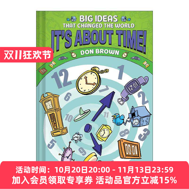 英文原版 It's About Time Big Ideas That Changed the World 改变世界的大想法系列6 关于时间 儿童精装科普漫画 Don Brown