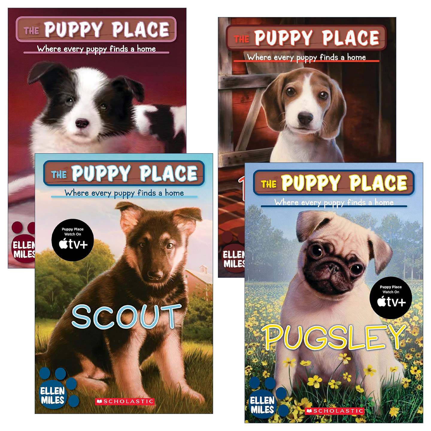 英文原版 The Puppy Place 狗狗乐园系列6-9册 暖心治愈 入门级章节书 英文版 进口英语原版书籍