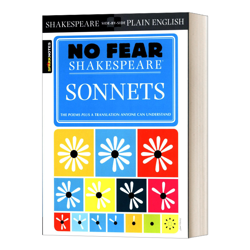 英文原版 Sonnets No Fear Shakespeare 无惧莎士比亚 十四行诗 别怕莎士比亚 英文版 进口英语原版书籍