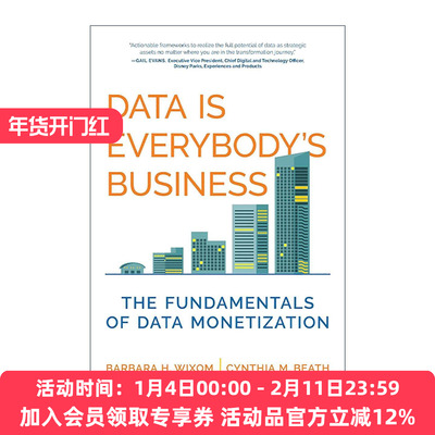 英文原版 Data Is Everybody's Business The MIT Press 数据是每个人的事 数据货币化指南 福布斯年度十大科技图书 英文版