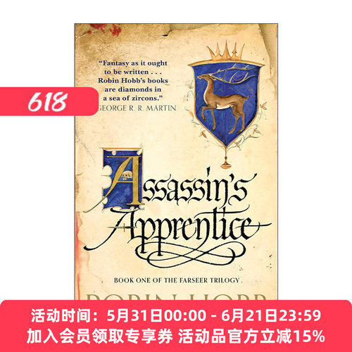 英文原版 Assassin's Apprentice The Farseer Trilogy 01 刺客正传I 刺客学徒 新版 Robin Hobb 英文版 进口英语原版书籍