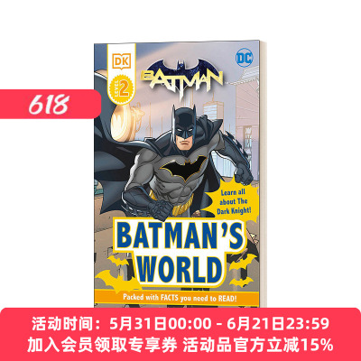 英文原版 DK Readers Level 2 DC Batman's World Meet the Dark Knight DK分级读物L2 DC蝙蝠侠的世界 遇见黑暗骑士 英文版进口书