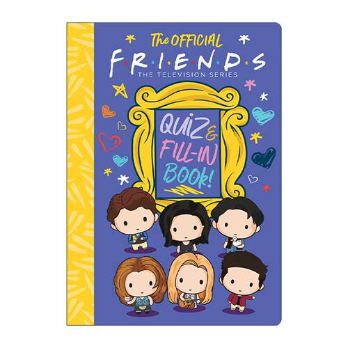 英文原版 The Official Friends Quiz and Fill-In Book 老友记问答贴纸书 经典美剧老友记绘本 英文版 进口英语原版书籍