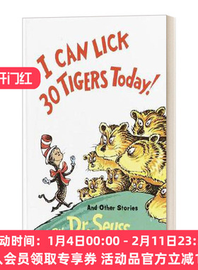 英文原版 I Can Lick 30 Tigers Today! and Other Stories 我今天能打30只老虎 苏斯博士 精装 英文版 进口英语原版书籍