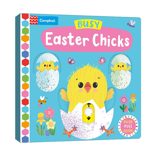 忙碌的复活节小鸡 英文原版绘本 Busy Easter Chicks 纸板书绘本 英文版 进口英语原版书籍