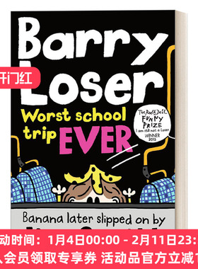 英文原版 Barry Loser Worst School Trip Ever! 糟糕的学校之旅 倒霉蛋巴里幽默漫画小说 英文版 进口英语原版书籍
