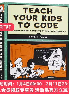 教孩子学编程 Python语言版 英文原版 儿童编程书 Teach Your Kids to Code 全英文版 进口原版英语书籍