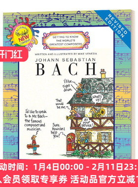 英文原版 Johann Sebastian Bach Revised Edition 约翰·塞巴斯蒂安·巴赫-伟大的作曲家 英文版 进口英语原版书籍