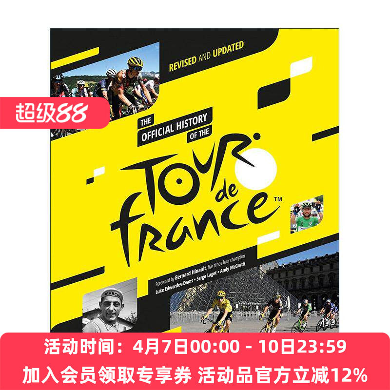 英文原版 The Official History of the Tour de France 环法自行车赛官方历史 新版纪念画册精装 博纳·伊诺序 进口英语原版书籍