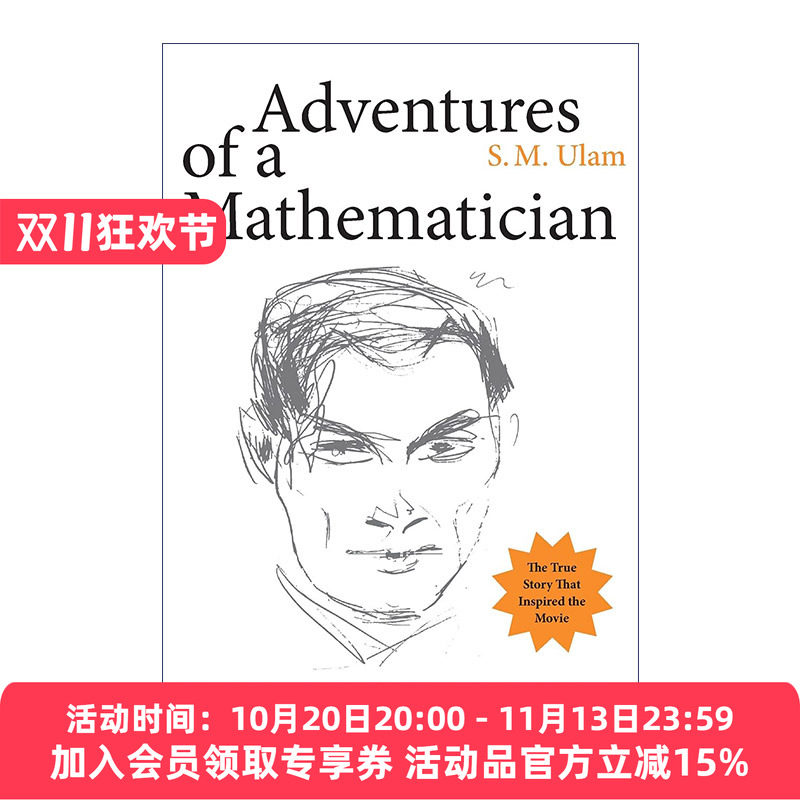 一位数学家的经历 英文原版 Adventures of a Mathematician 近代世界十大数学家之一S. M. Ulam乌拉姆自传 英文版 进口英语书籍